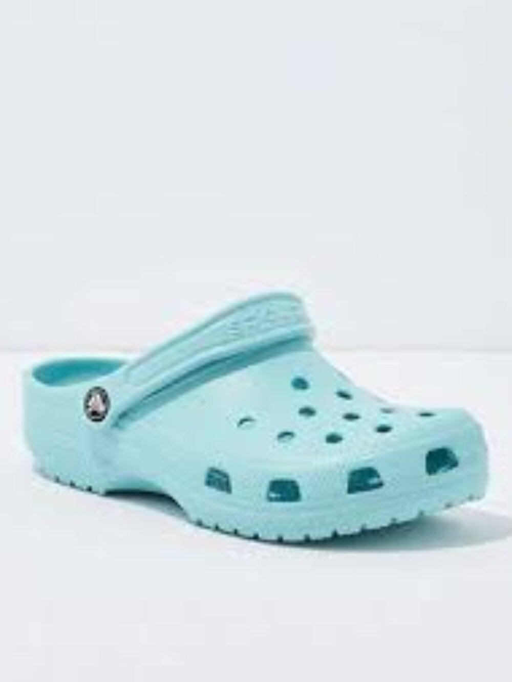 Crocs Classic Clog Shoes Mens Size 13 Aqua Blue Foam Comfort Lightweight Strap